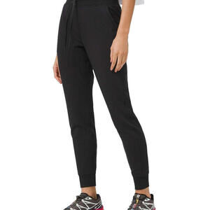 Lululemon Women's US8 Black Warm Down High Rise Jogger SweatpPants LW5DB0S Pants